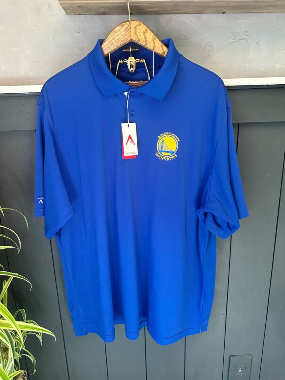 NEW Official Antigua Golden State Warriors polo shirt in men’s size XXL